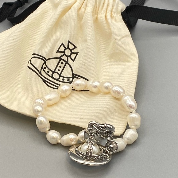 Vivienne Westwood Aleksa bracelet with signature, encrusted orb - Picture 1 of 5
